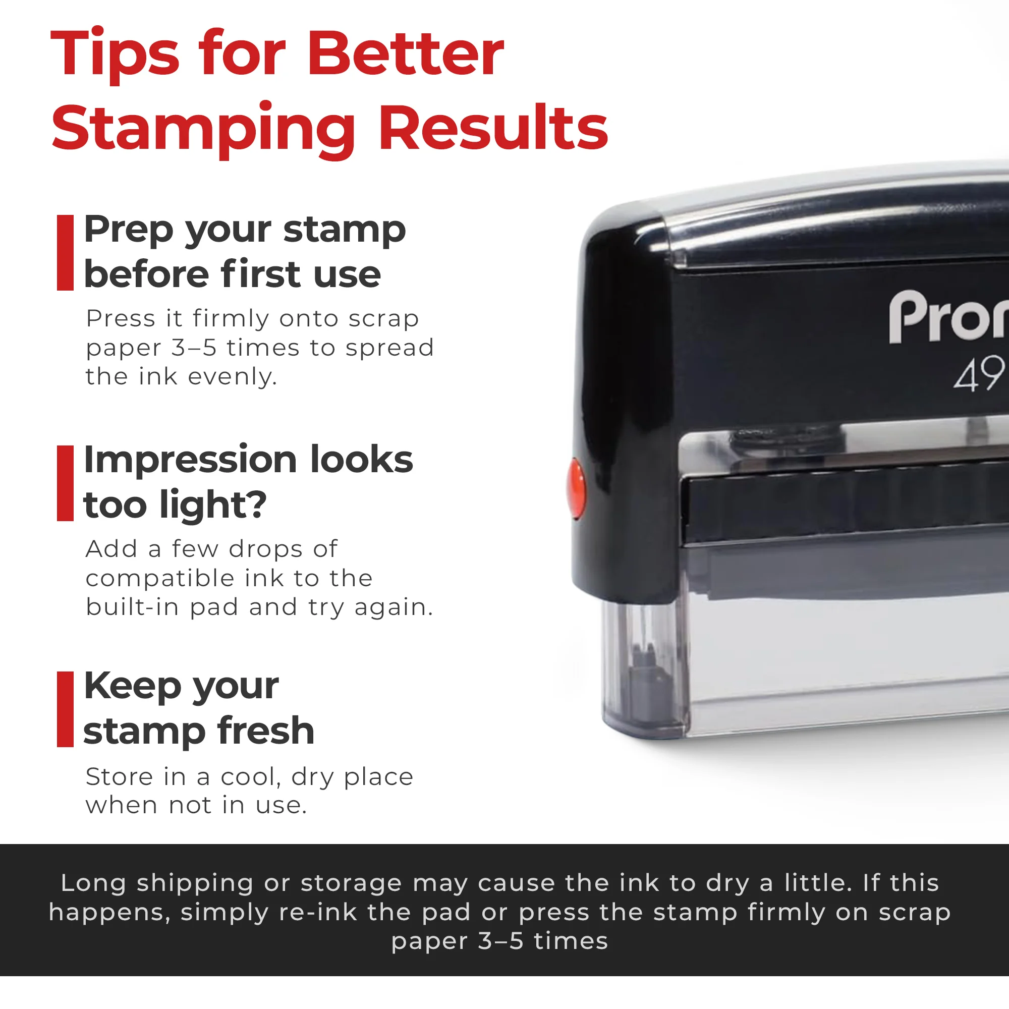 Custom self inking stamp care tips for personalized rubber stamps signature stamp use custom rubber stamps for clean clear impressions